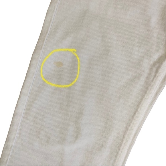 Vintage Y2K DKNY Jeans Straight Leg High Waist White USA Made Size 6 - Picture 11 of 15